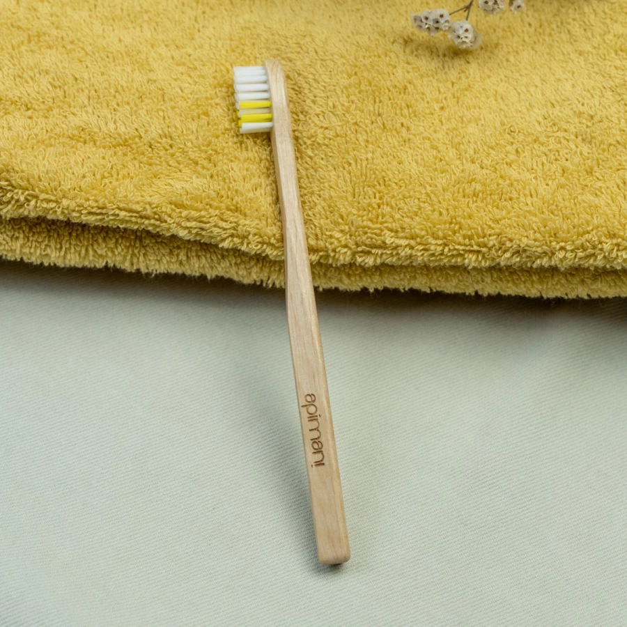 PACK DE 15 - Brosse à dents en bois pour enfant - fabriquée en France