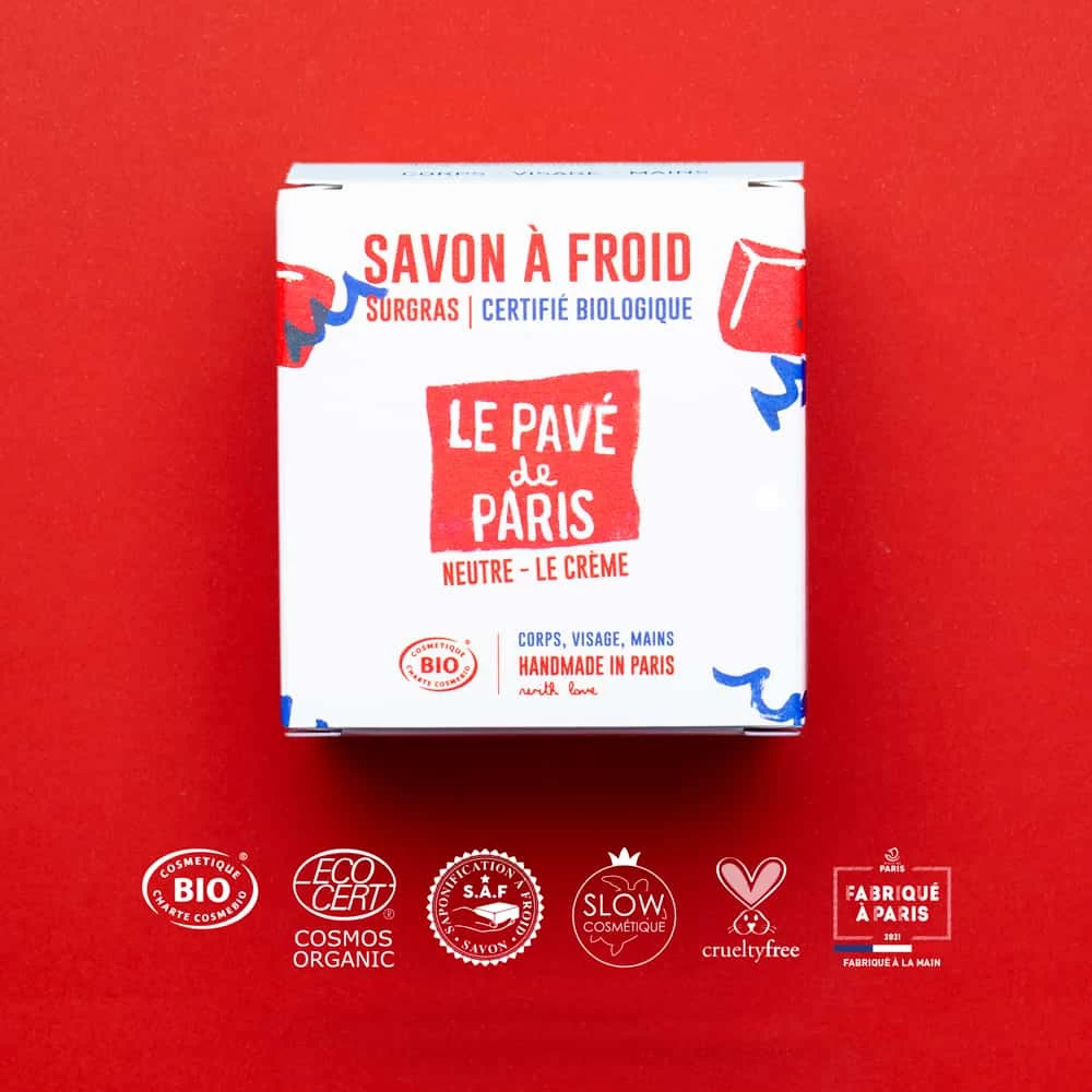 LE PAVE DE PARIS NEUTRE | SAVON A FROID SURGRAS CERTIFIE BIO