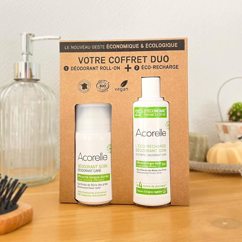 Acorelle - Coffret duo recharge deo soin efficacité longue durée 150ML